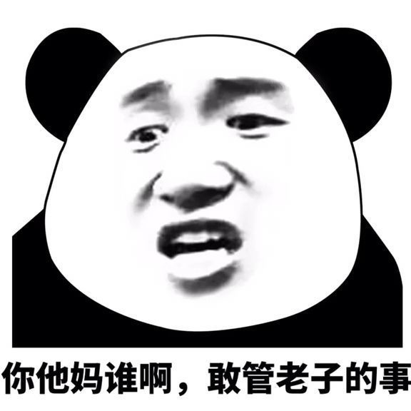 你他妈谁啊 敢管老子的事表情图片