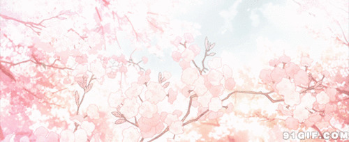 日本樱花动漫图片:鲜花,樱花,唯美,粉色