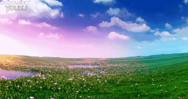 青青草原卡通图片:草原,绿色,唯美,自然