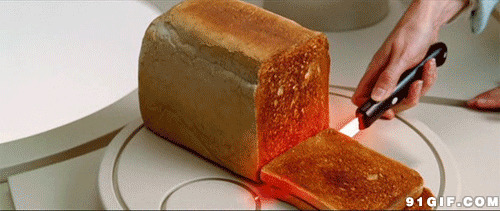 面包动态图:面包,切面包