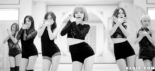 韩国女子组合跳舞mv闪图:女组合,mv,热舞