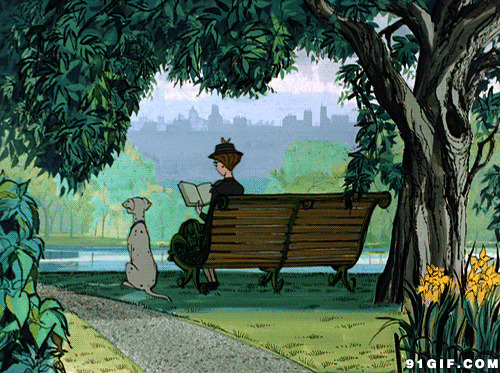 卡通人物看书的图片:看书,读书,公园