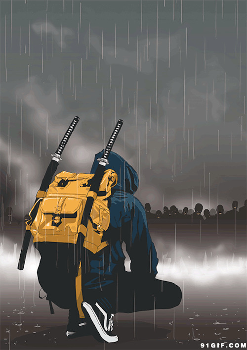 淋雨卡通图片:淋雨,下雨