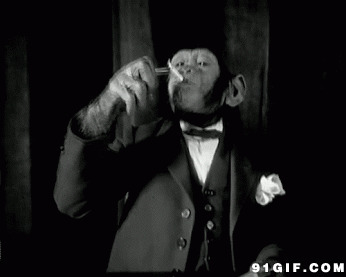 黑猩猩抽烟图片