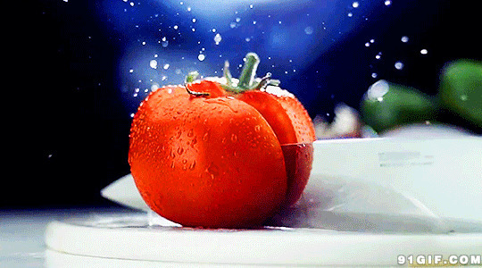 切西红柿图片