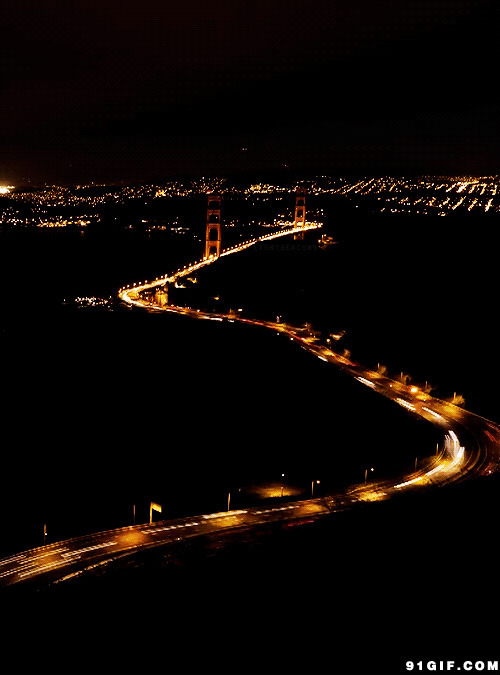 城市公路夜景图片