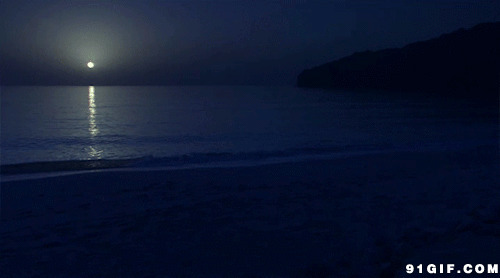 海上生明月的图片:明月,月亮