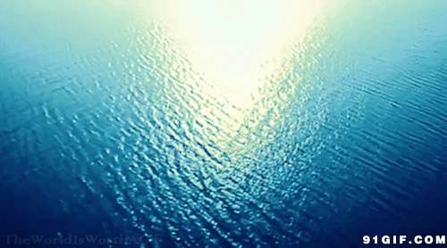 阳光照射在湖面上gif图:阳光,海面