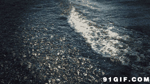 清澈海水图片:海水,波浪