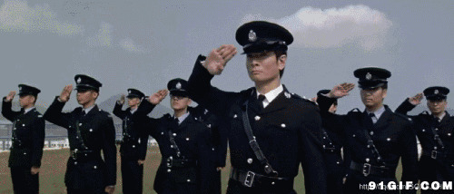 警察敬礼图片:敬礼,警察,香港
