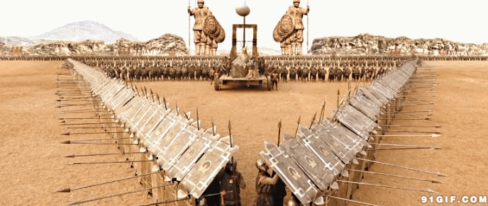 古代战争盾牌阵图片:古代,战争