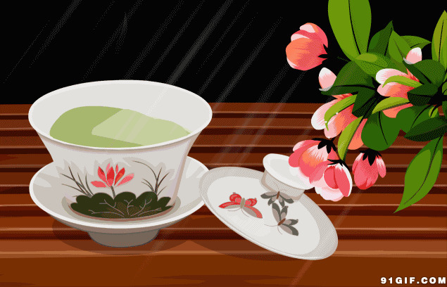 唯美意境茶水图片:唯美,茶水,卡通