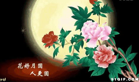 花好月圆文字图片:花好月圆,中秋节