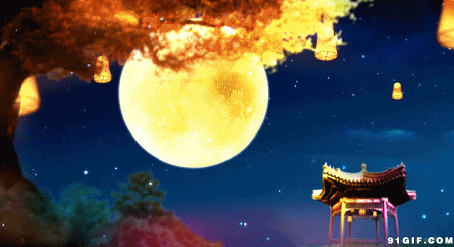 中秋圆月图片:中秋节,圆月