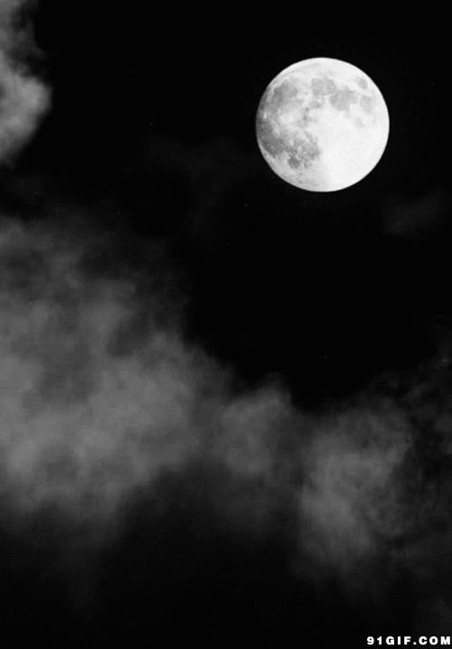 乌云遮月动态图:乌云,月亮