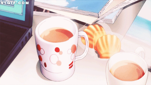 茶点卡通图片:茶点,点心,美食,杯子