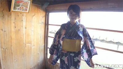 日本和服美女动态图:和服,日本,服装