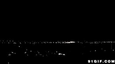 夜空白色闪电gif图片:闪电,夜空,天空