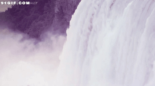 大瀑布飞流而下动态图:瀑布,流水