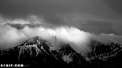 高山云海gif图片:云海,云雾