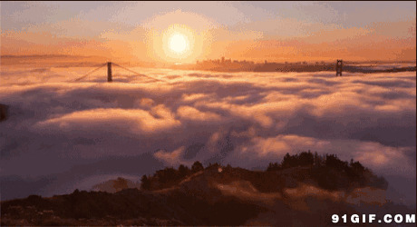 云海奇观动态图:云海,云雾,奇观