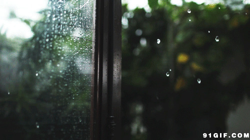 玻璃雨水图片