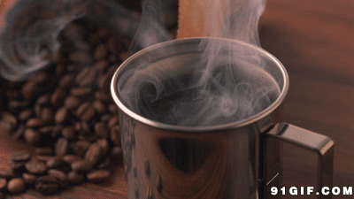 咖啡豆图片:咖啡,热气
