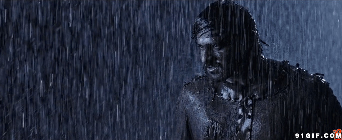 暴雨中的勇士动态图:勇士,暴雨,大雨,下雨