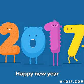 新年快乐逗笑动漫图片:新年快乐