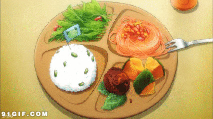日本美食套餐动漫图片
