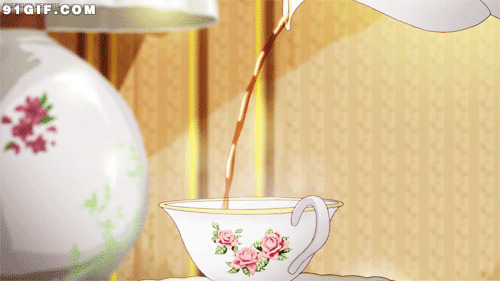 茶壶倒茶动漫图片