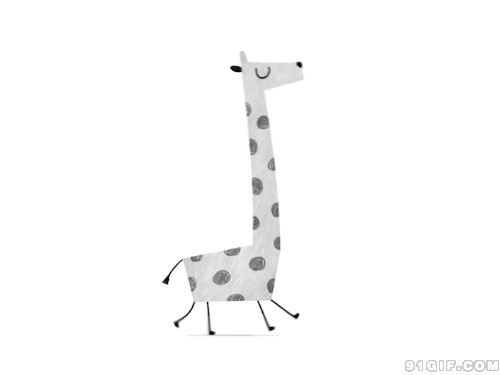 卡通长颈鹿奔跑图片:长颈鹿