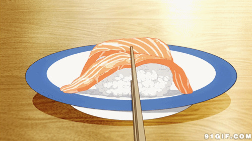 三文鱼寿司动漫图片