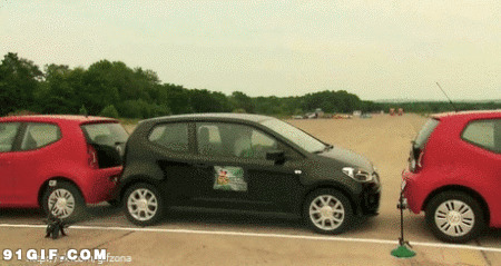 如此精湛停车技术gif图片