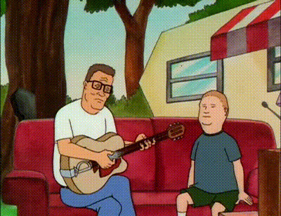 听爸爸弹吉他动漫图片:弹吉他