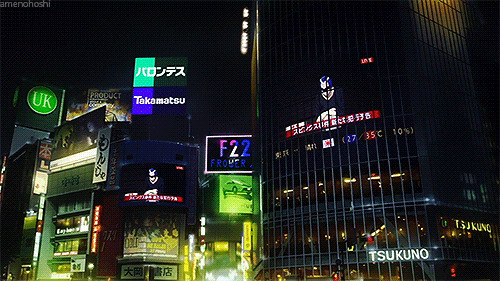 日本城市夜景卡通图片:夜景
