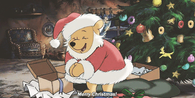 维尼熊过圣诞动画图片:维尼熊