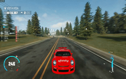 公路追逐赛车游戏图片:赛车