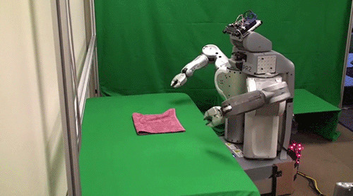 机器人叠毛巾动态图:机器人