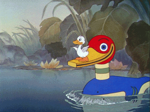 快乐小鸭子动画图片:鸭子