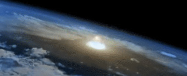 陨石撞击地球gif图:陨石