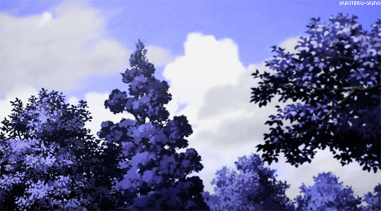天上的白云动画图片