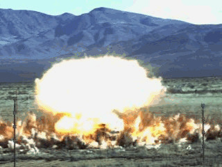 导弹击中目标爆炸闪图:爆炸