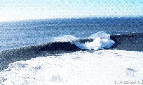 大海卷起千层浪闪图
