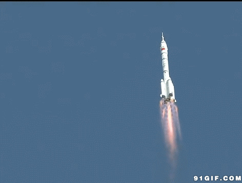 火箭发射升空gif图片:火箭
