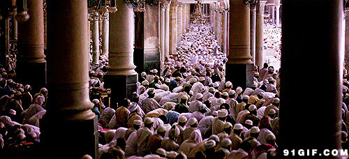 穆斯林祈祷朝拜动态图