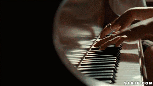 双手弹钢琴gif图片:弹钢琴