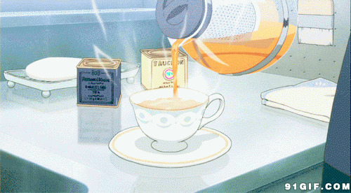 请喝茶文字动漫图片:喝茶