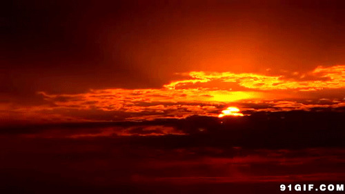 害羞的红太阳gif图:太阳