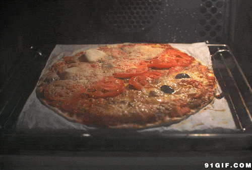 超级美味披萨gif图:披萨